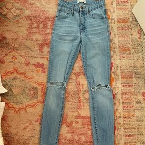 madewell high rise skinny jeans